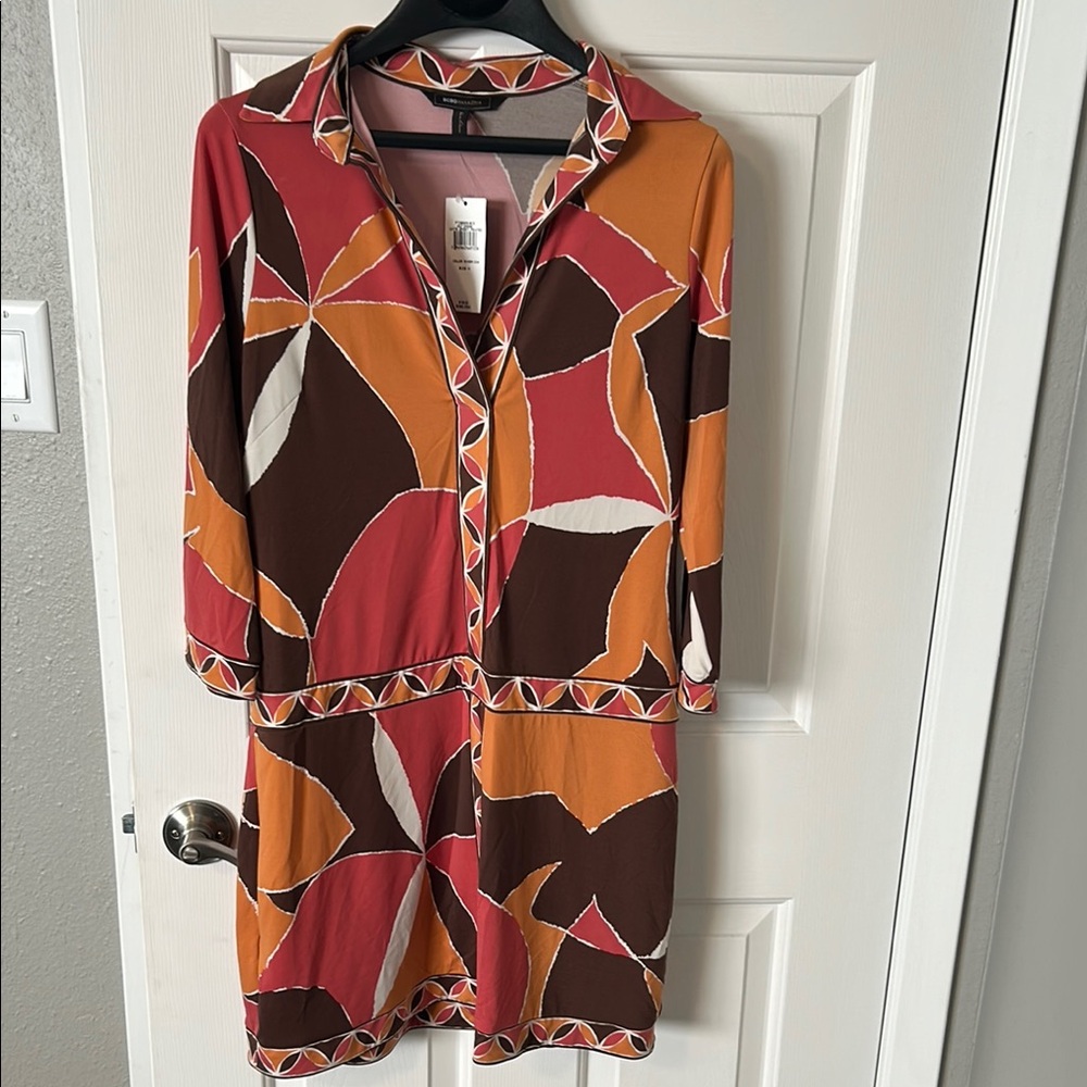 NWT Colorful Geometric Pattern Dress